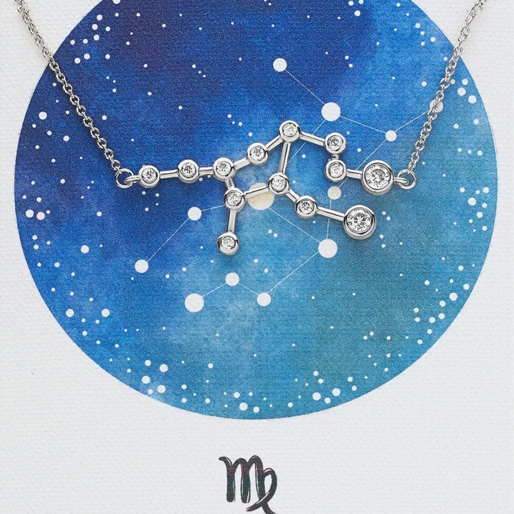 Virgo When Stars Align Constellation Astrology GOLD Necklace ♍… - Picture 4 of 9